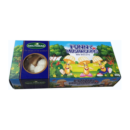 Biscoito funny mushrooms caramelo 60g