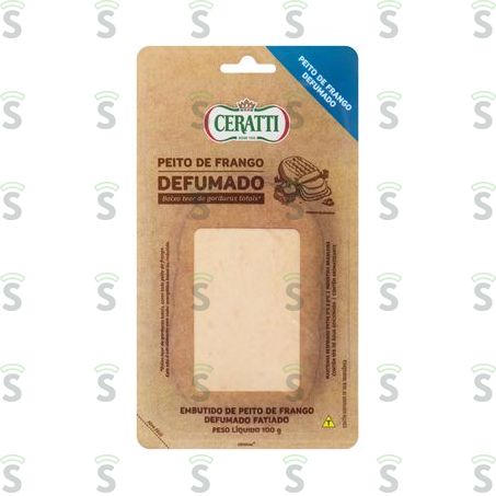  Peito de Frango Ceratti Light Defumado Fatiado Embalagem 100g