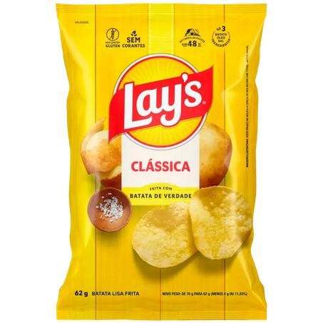 Salgadinho Lays Batata Classica 62g 
 