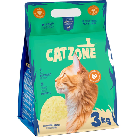 Areia Cat Zone 3kg - Natural