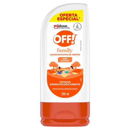 Repelente Off! 200ml - Family - Loção - Squeeze