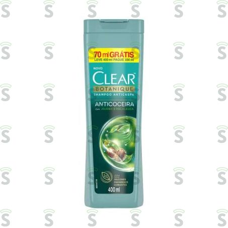  Shampoo Anticaspa Clear Botanique Anticoceira Frasco 400ml