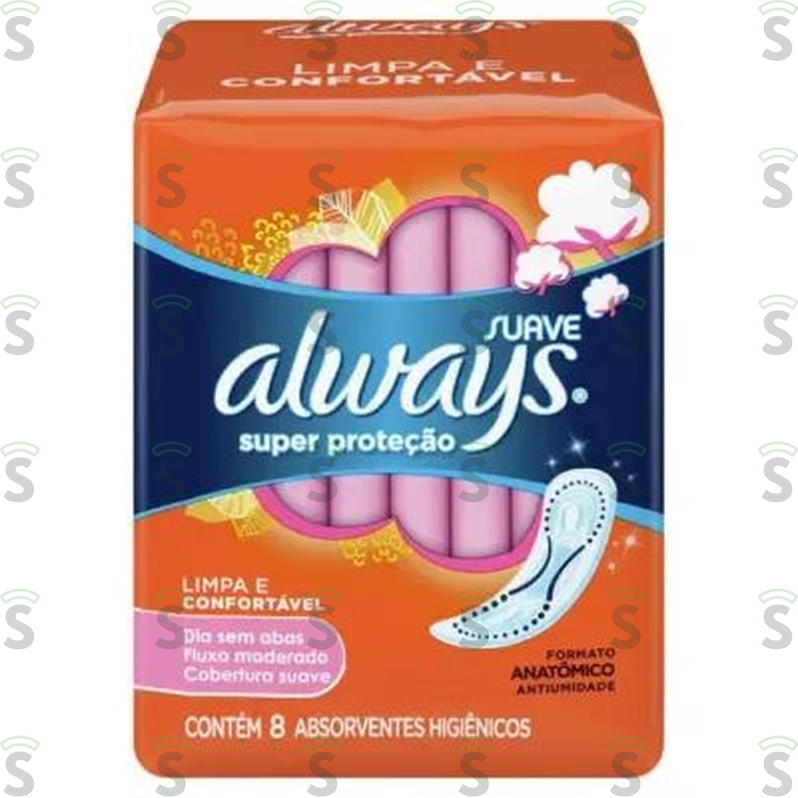 Absorvente Always Super Proteção Suave Sem Abasidades 8UN