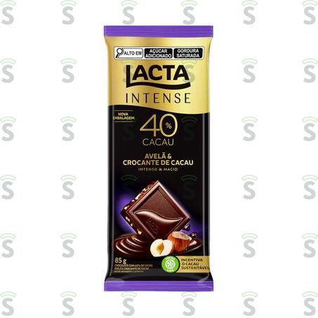  Lacta-choco Intense 40% 85g Nuts Avela c