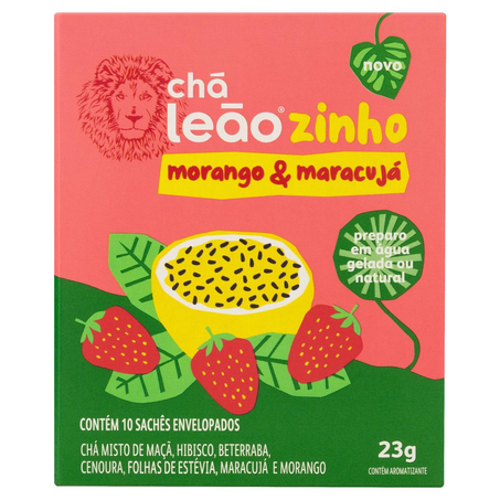 Chá Leãozinho 23g - Maracujá e Morango