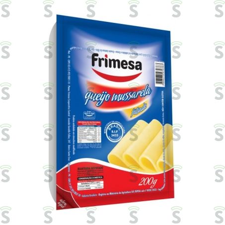  Queijo Mussarela Frimesa Fatiado Embalagem 200g