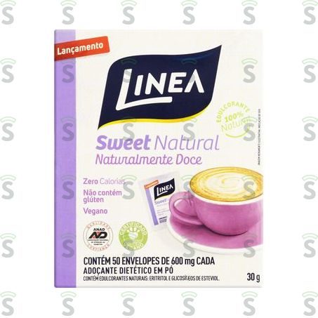  Adoçante Em Pó Linea Sweet Natural Caixa 50 Unidades 30g
