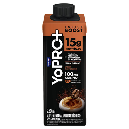 Bebida Láctea Yopro 250ml - 15g de Proteína - Cappuccino