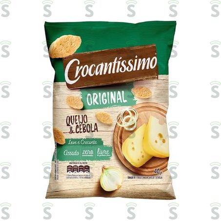  Crocantissimo-snack 40g Queijo Cebola