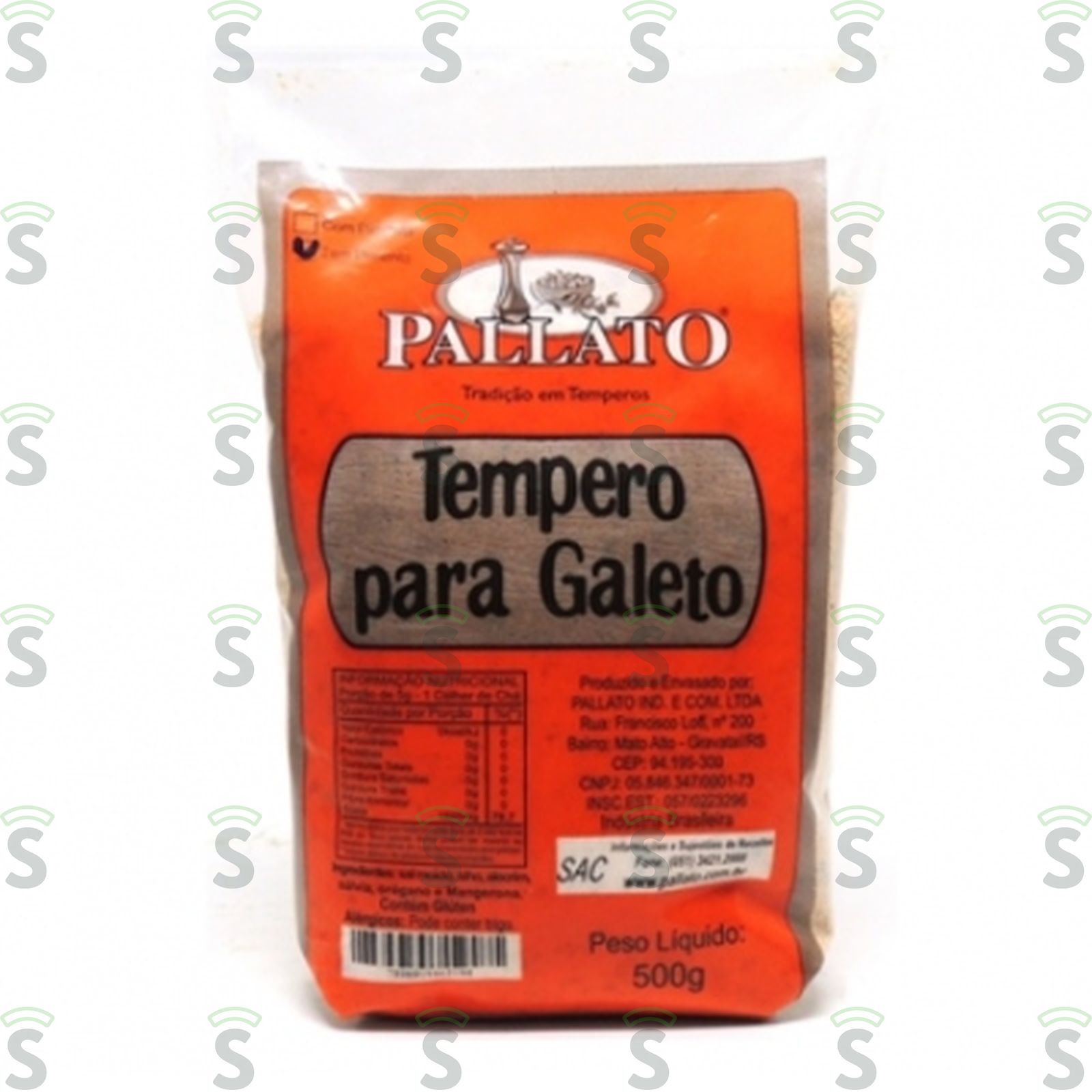 Sal Pallato Temperado Galeto 500G