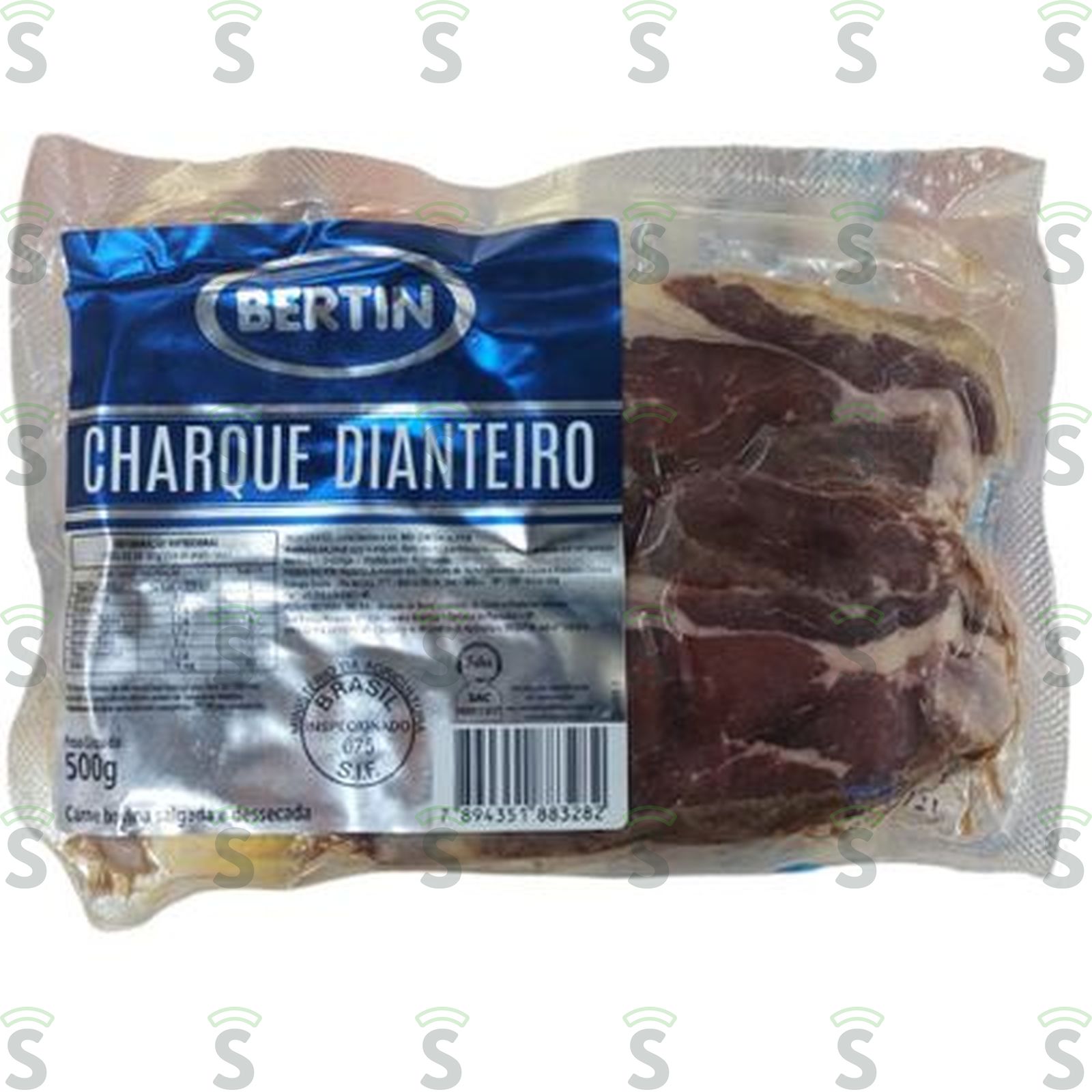 Carne Seca - Charque Dianteiro Bertin Embalagem 500G