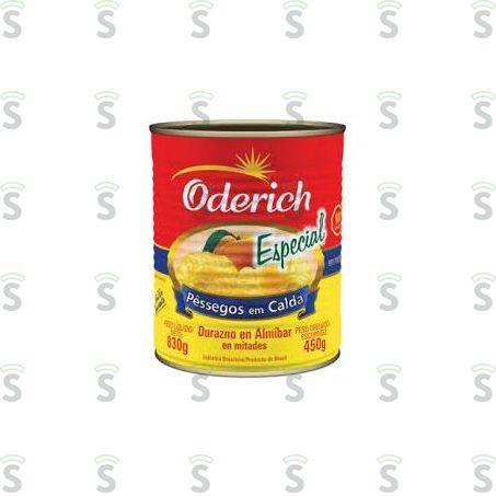  Pessegos Oderich 450g Metades