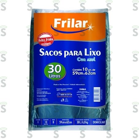  Frilar-saco Lixo 30l C/10