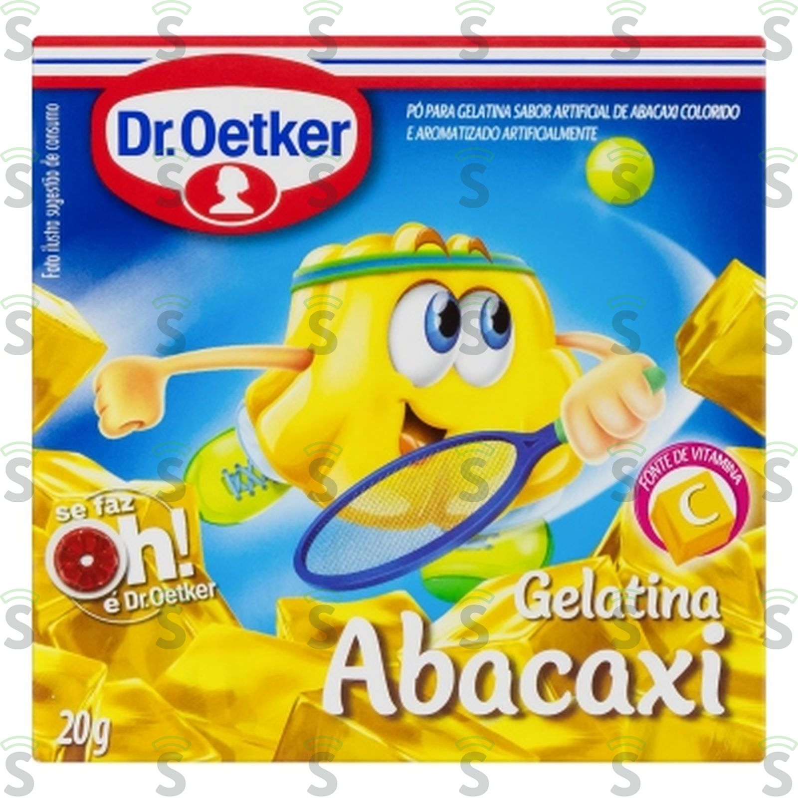 Gelatina Dr Oetker Sabor Abacaxi Caixa 20gr