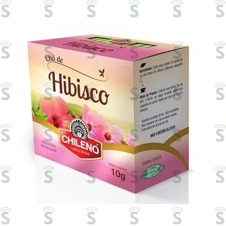  Chá de Hibisco Chileno Caixa Com 10un - 10gr