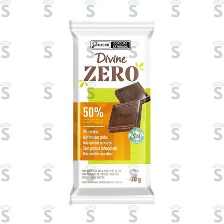  Choc Zero Divine 70g Amargo 50%