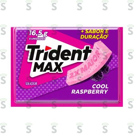  Chicle Trident Max Raspberry 16,5g