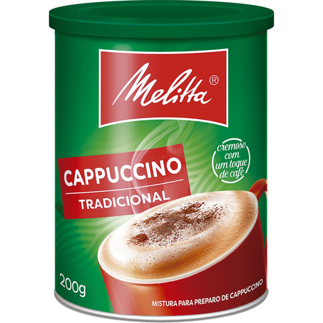 Cappuccino Melitta 200g - Tradicional - Lata