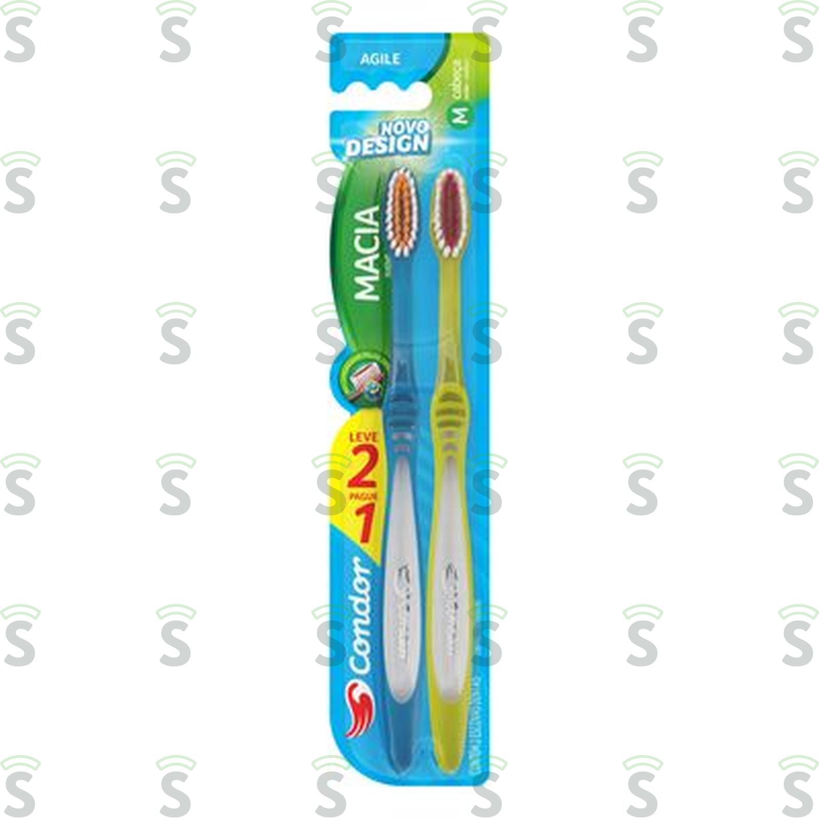 Escova Dental Condor Bass Embalagem Leve 2 Un Pague 1 Un 2UN