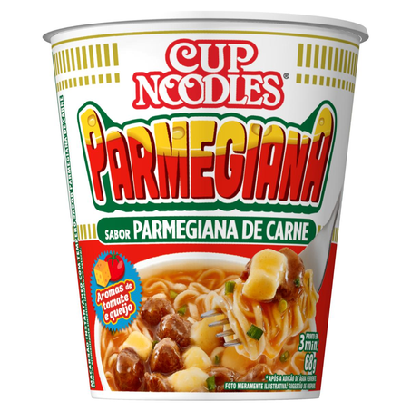 Massa Instantânea Cup Noodles Nissin 68g - Parmegiana