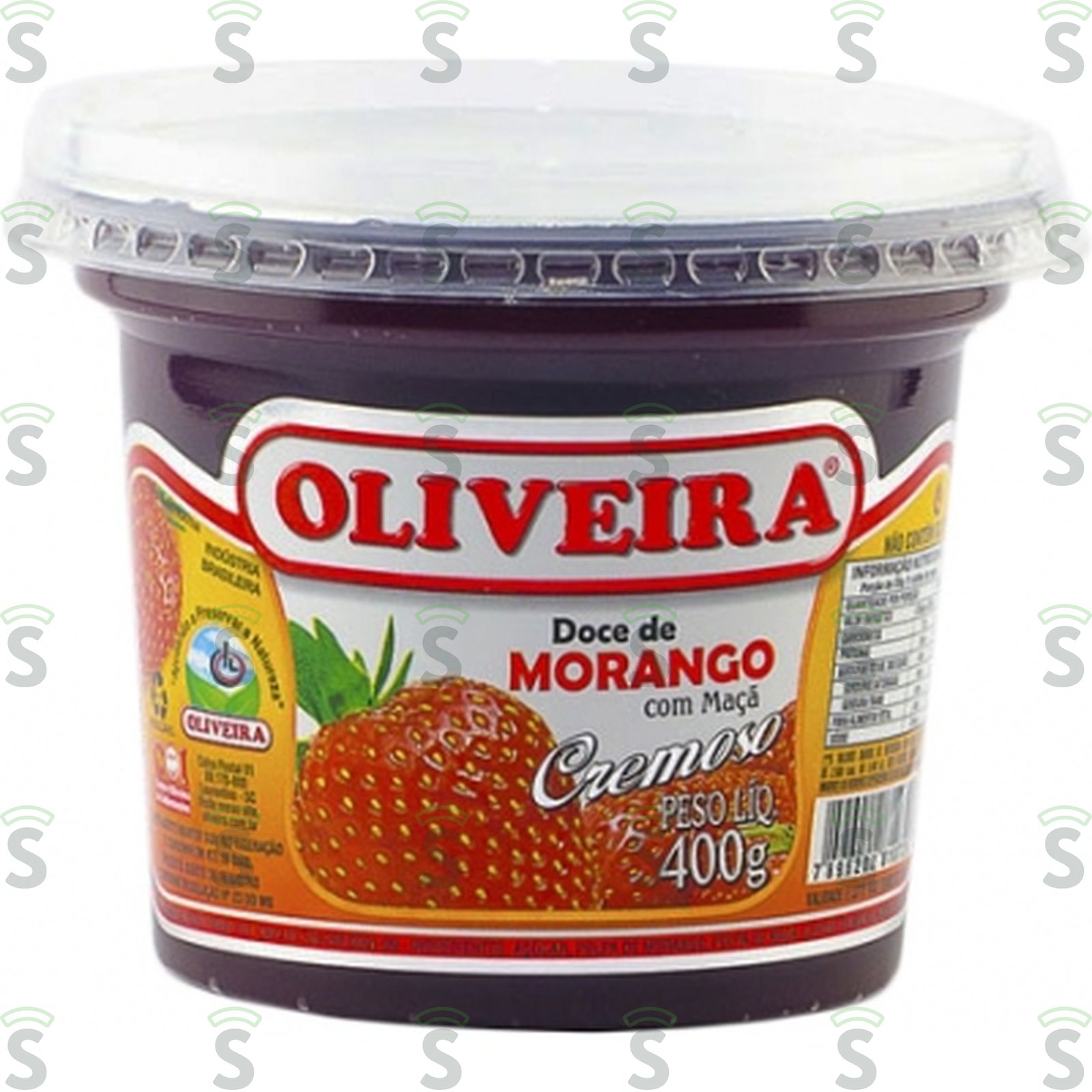 Doce de Morango com Maçã Oliveira Pote 400gr