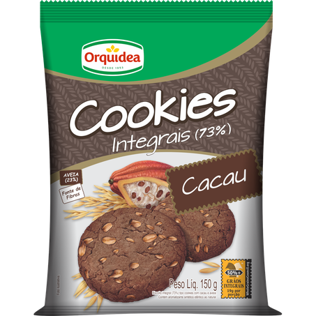 Bisc orquidea cookies 150g cacau aveia