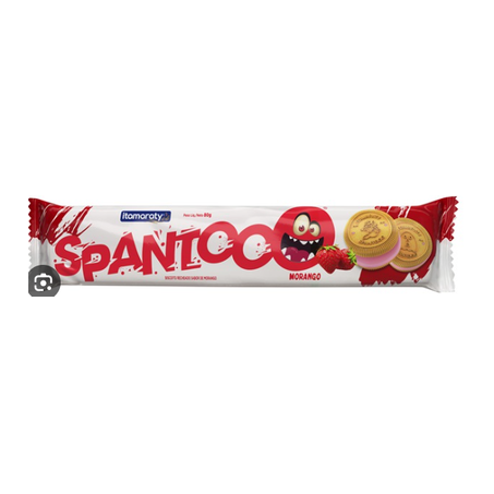 Biscoito Rech Itamaraty Spantooo Morango 80g