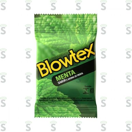  Preservativo Blowtex Menta Embalagem 3un