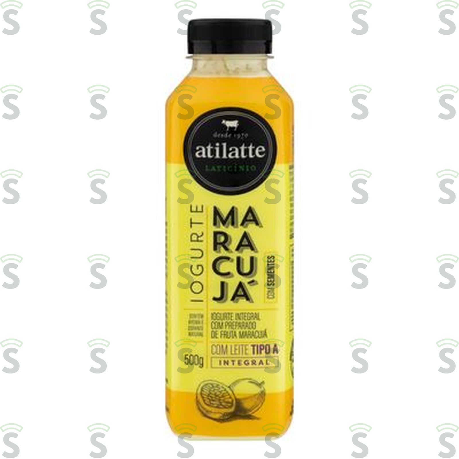 Iogurte Integral Maracujá Atilatte Garrafa 500G