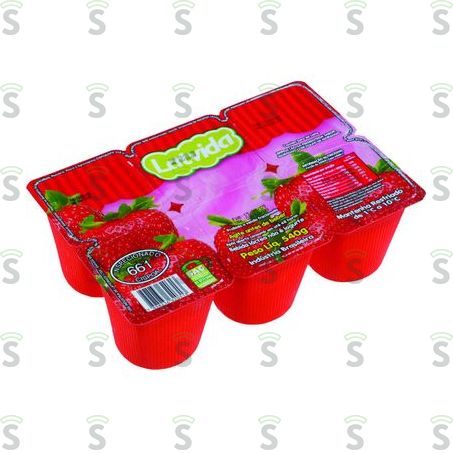  Bebida Láctea Latvida Morango 540g