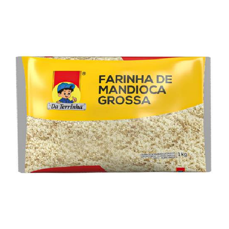 Farinha De Mandioca Grossa Da Terinha 1kg