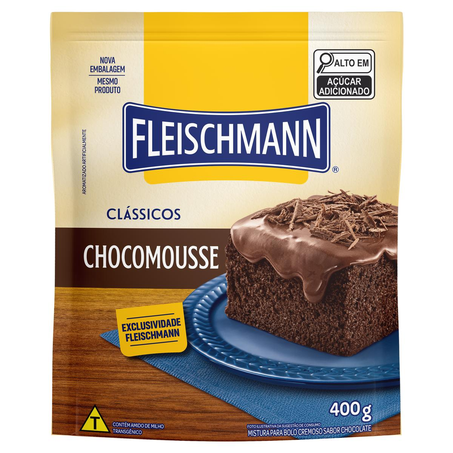 Mistura para Bolo Fleischmann 400g - Chocomousse