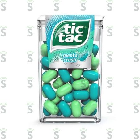  Bala Tic Tac Menta Crush Embalagem 16g