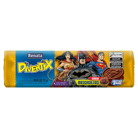 Biscoito Recheado Renata 112g -  Divertix - Brigadeiro