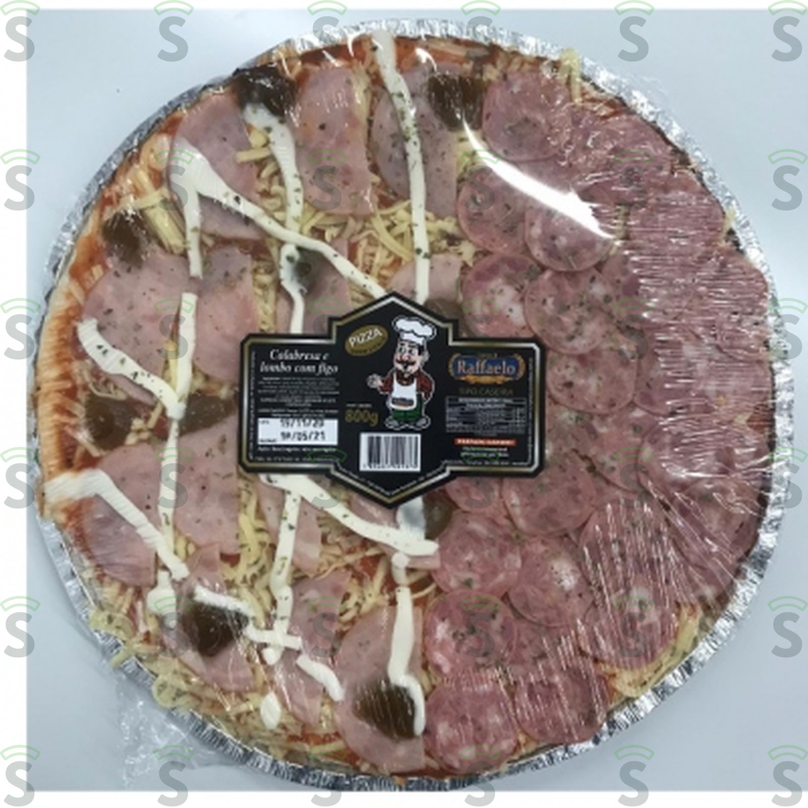 Pizza Calabresa E Lombo Com Figo Don Raffaelo 800G