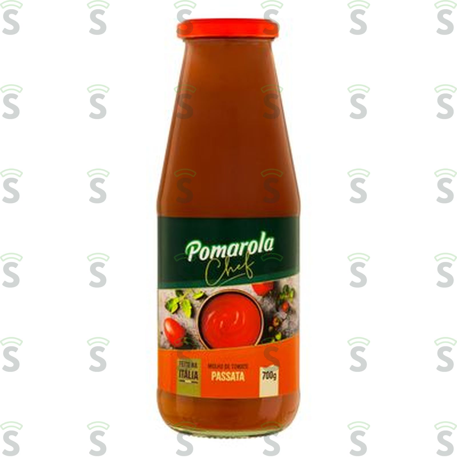 Molho de Tomate Passata Pomarola Chef Pote de Vidro 700gr