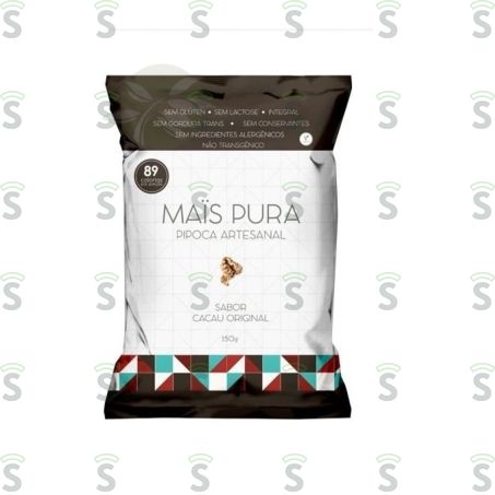  Pipoca Doce Mais Pura Artesanal Cacau Original Embalagem 150g