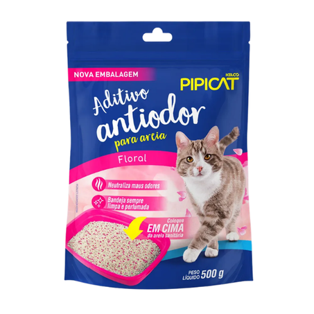 Aditivo Pipicat Antiodor Para Areia Floral 500g 
 