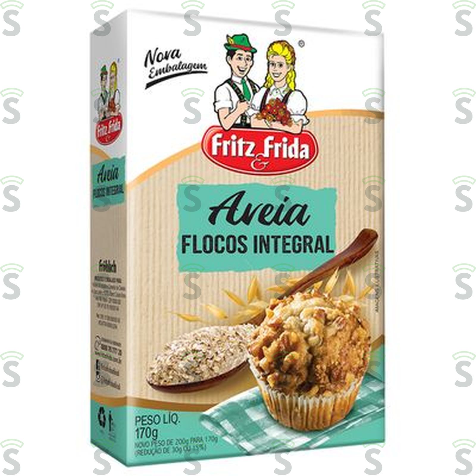 Fritz frida-aveia flocos 170g integral