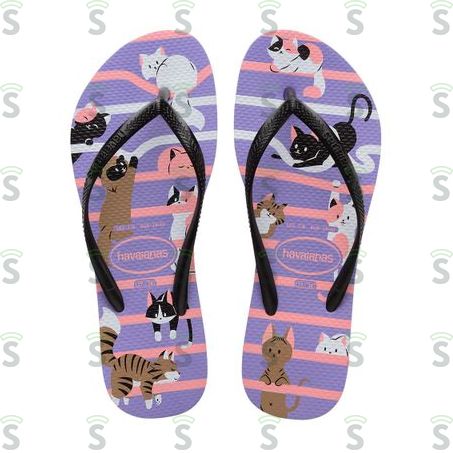  Chinelo Slim Pets Roxo Havainas 33/34 2un