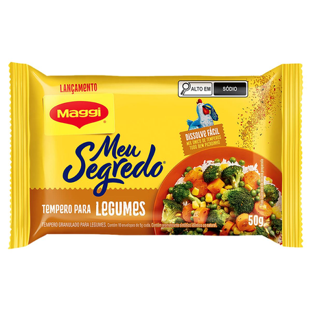 Tempero Maggi 50g - Meu Segredo - Legumes