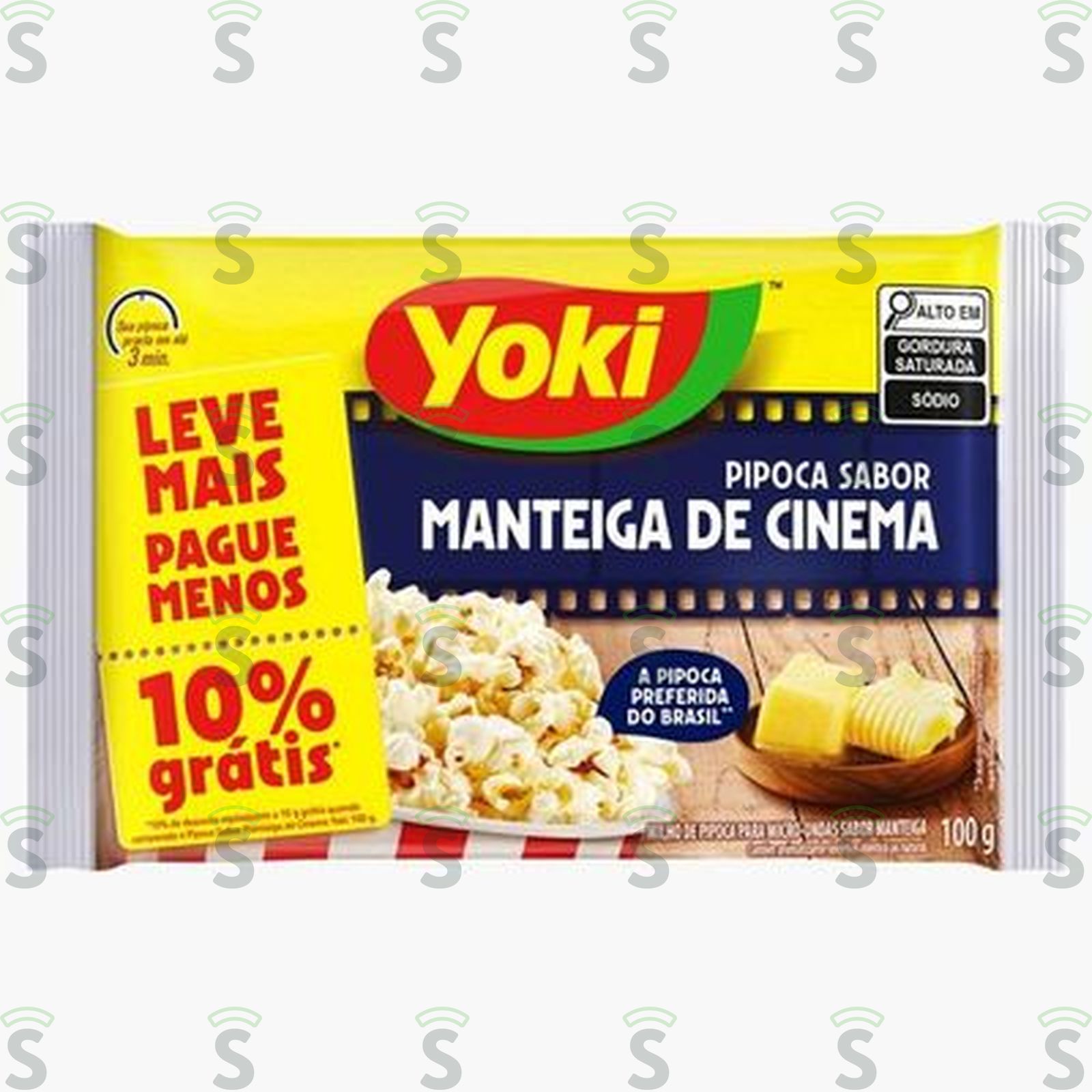 PIPOCA MICRO YOKI MANTEIGA CINE 100G -10%