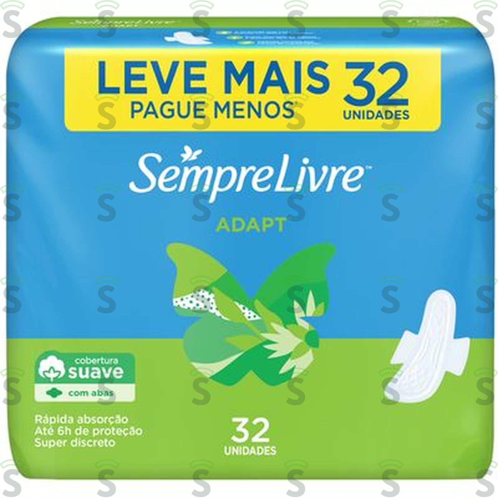 Absorvente Sempre Livre Noturno Suave com Abas 16UN