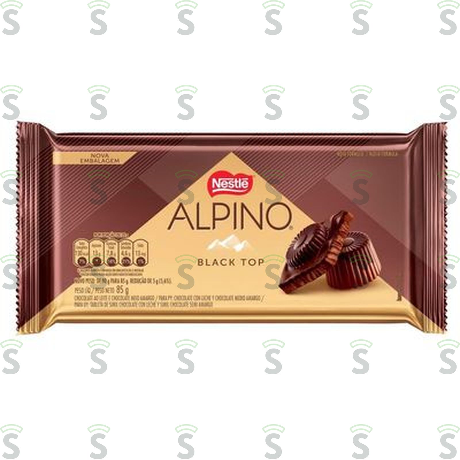 CHOC NESTLE 85G ALPINO BLACK TOP