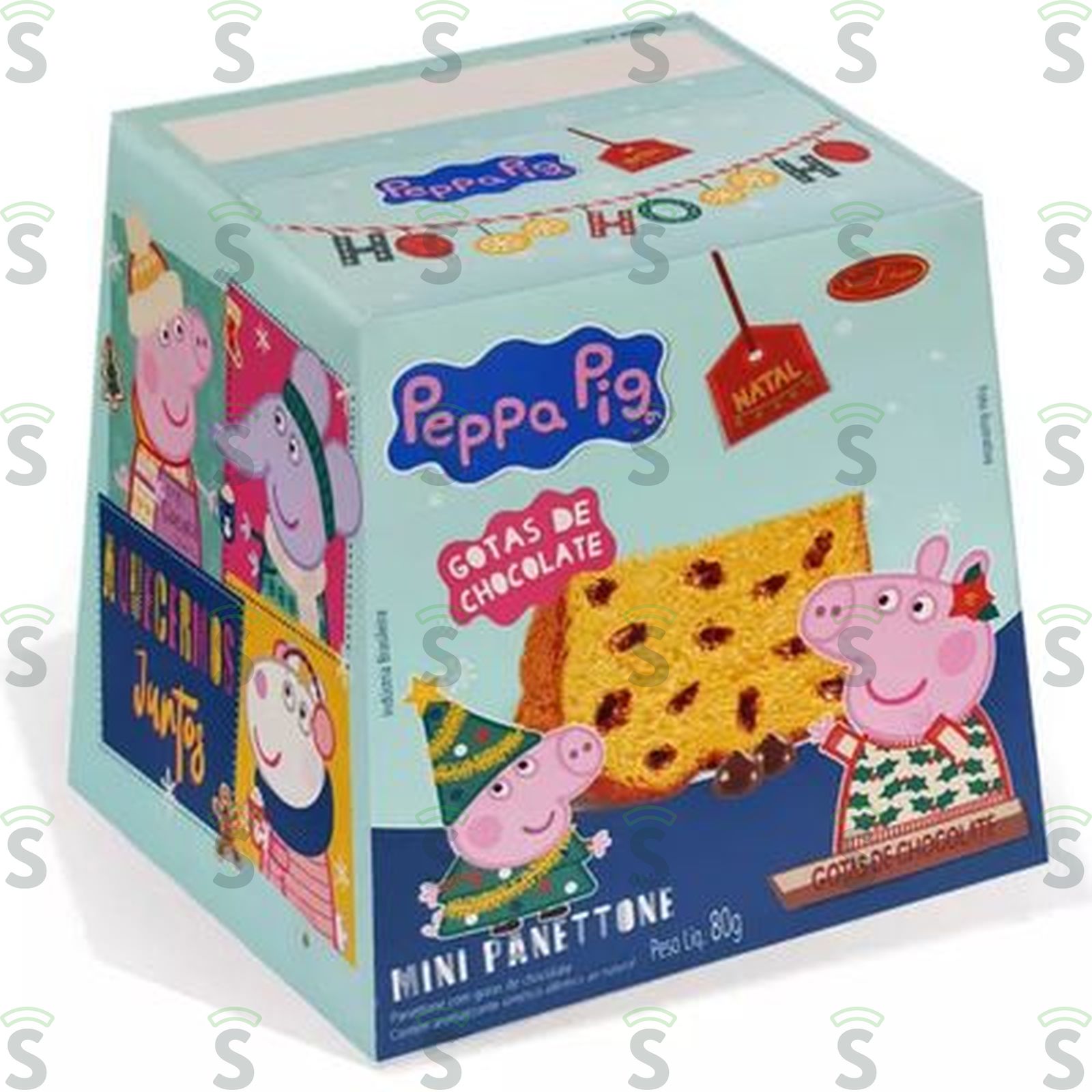 Mini Panetone Santa Edwiges Peppa Chocolate Caixa 80G