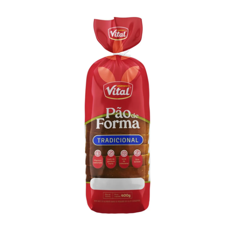 Pao vital forma tradicional 400g