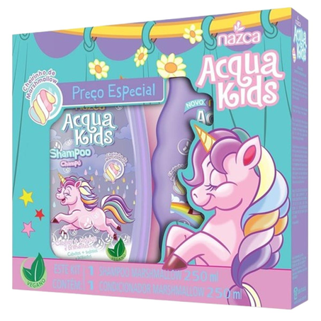Conjunto Acqua Kids 250ml - Shampoo + Condicionador - Marshmallow