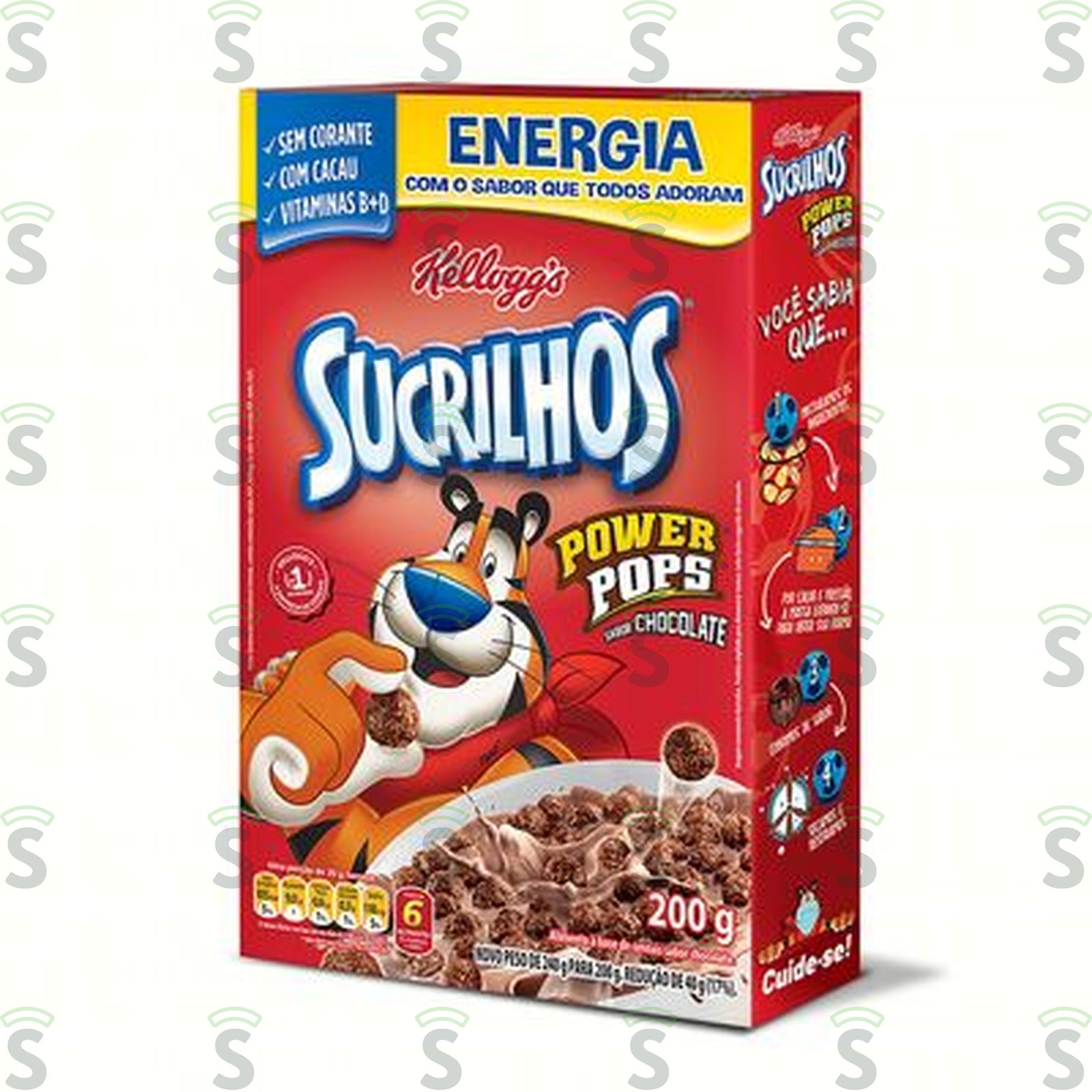 Cereal Matinal Kellogg's Sucrilhos Sabor  Chocolate Caixa 200gr