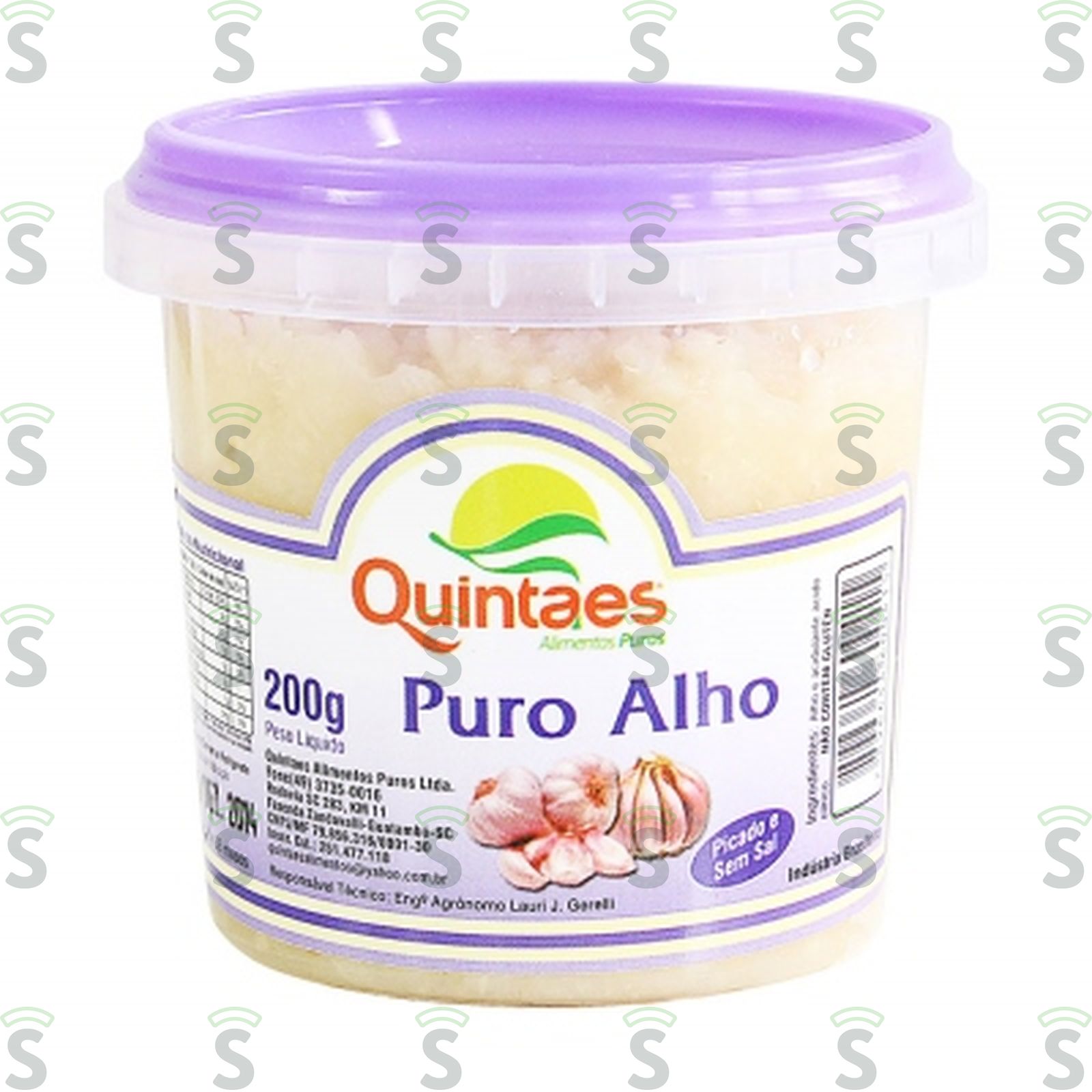 Alho Picado Quintaes sem Sal Pote 200gr