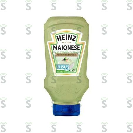  Maionese Heinz Sabor Alho Tostado Com Ervas Squeeze 215gr